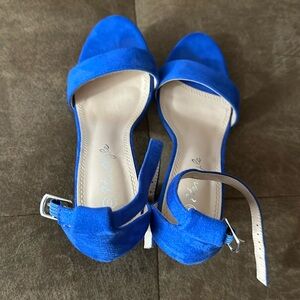 Royal blue heels